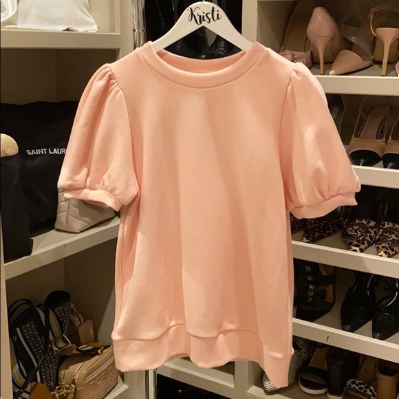A new day puff sleeve sweatshirt Clearance